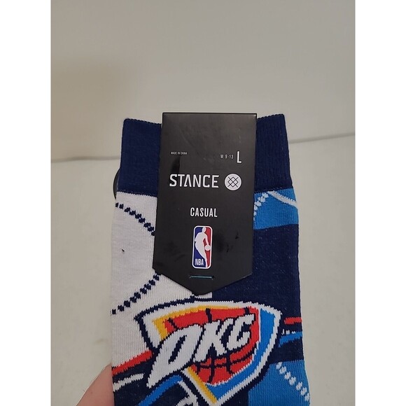 Stance NBA Oklahoma City Thunder Socks Mens Size Large - Picture 4 of 4